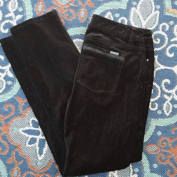 White House Black Market Pants - WHBM Velvet Jeans EUC Sz 6R